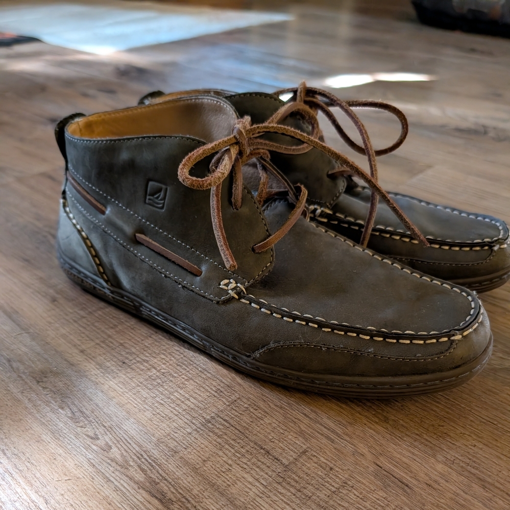 Sperry Men's Brown Leather Casual Half Boot